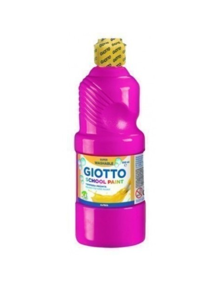 Témpera Escolar 500 ml Botella Magenta