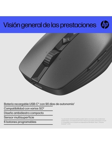 Ratón multidispositivo recargable 715