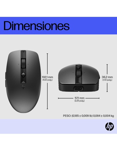 Ratón multidispositivo recargable 715