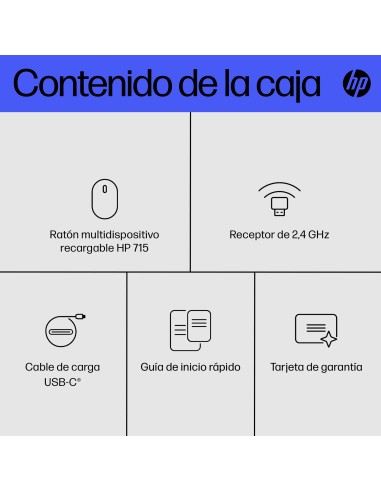 Ratón multidispositivo recargable 715