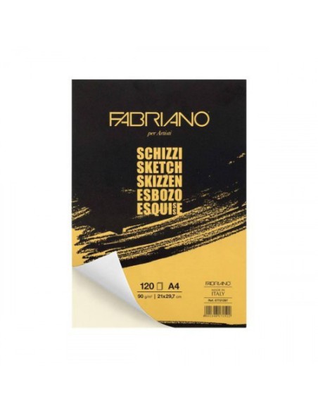 BLOC ESPIRAL MICROPERFORADO PARA ESBOZO A4 90 GR 120 HOJAS FABRIANO F56621297