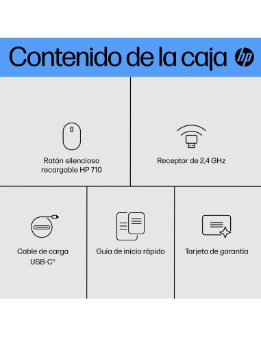 Ratón silencioso recargable 710