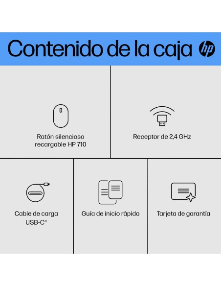 Ratón silencioso recargable 710 Ratón silencioso recargable 710