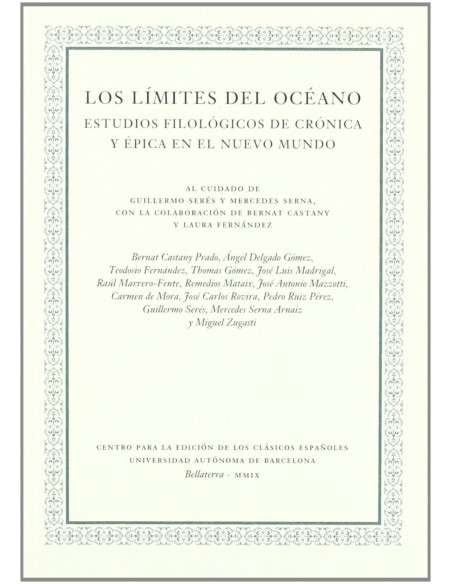 Limites Del Oceano Los Estudios Filologicos De Cronica Y Epica En El Nuevo Mundo