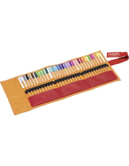  ESTUCHE 30 COLORES ROLLERSET stabilo point 88 25 STANDAR Y 5 COLORES NEON 