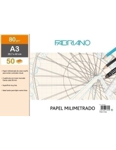 BLOC DIBUJO MILIMETRAD.FABRIANO A3 50h