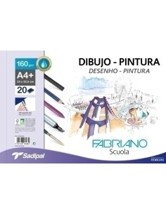 BLOC DIB.PINTURA FABRIANO A4+ 20h LISO - Pack de 5 unidades
