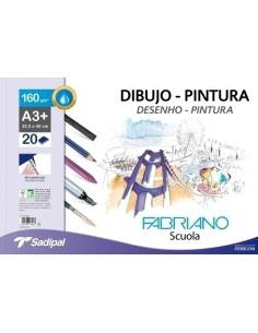 BLOC DIB.PINTURA FABRIANO A3+ 20h LISO - Pack de 5 unidades