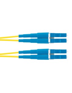 2m OS2 LC Duplex cable de fibra optica Amarillo