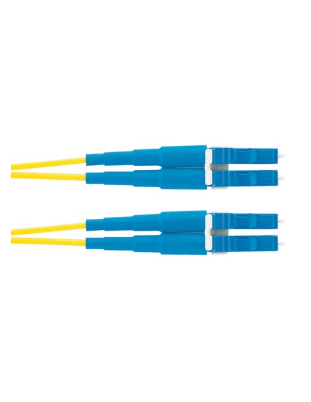 2m OS2 LC Duplex cable de fibra optica Amarillo