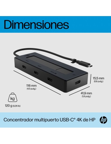 Concentrador multipuerto USB-C 4K de