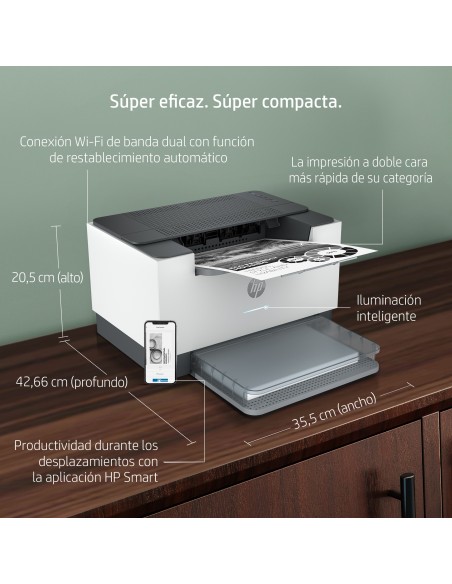 LaserJet Impresora M209dw, Blanco y negro, Impresora para Home y Home Office, Estampado, Impresión a doble cara  Tamaño compact
