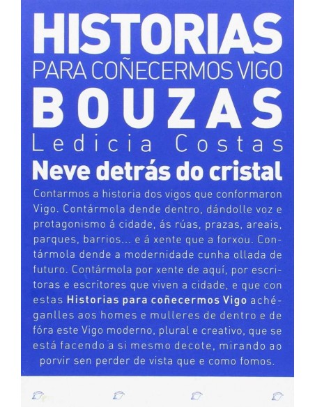 Neve detras do cristal