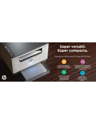 LaserJet Impresora multifunción M234dw, Blanco y negro, Impresora para Oficina pequeña, Impresión, copia, escáner, Escanear a c