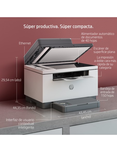 LaserJet Impresora multifunción M234sdn, Blanco y negro, Impresora para Oficina pequeña, Impresión, copia, escáner, Escanear a 