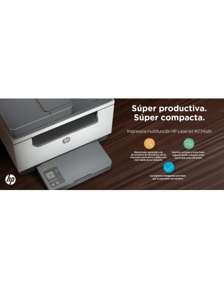 LaserJet Impresora multifunción M234sdn, Blanco y negro, Impresora para Oficina pequeña, Impresión, copia, escáner, Escanear a 