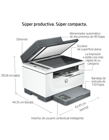 LaserJet Impresora multifunción M234sdn, Blanco y negro, Impresora para Oficina pequeña, Impresión, copia, escáner, Escanear a 