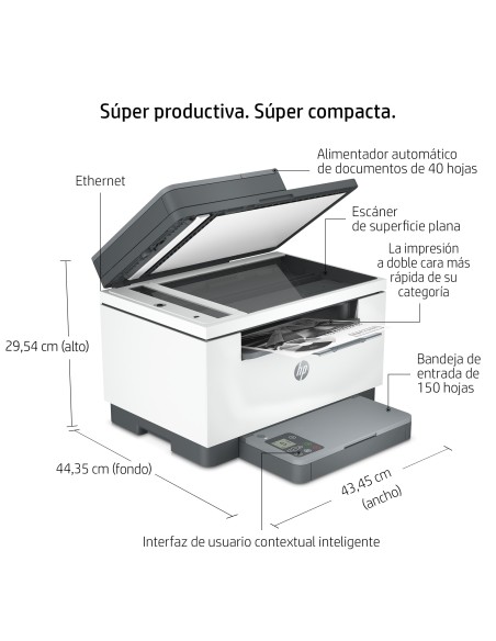 LaserJet Impresora multifunción M234sdn, Blanco y negro, Impresora para Oficina pequeña, Impresión, copia, escáner, Escanear a 
