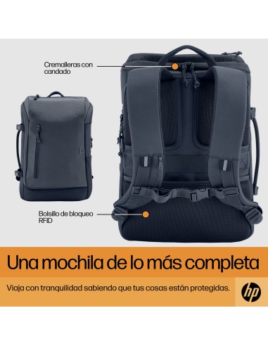 Mochila para portátil Travel de 15,6 pulgadas y 25 litros gris hierro