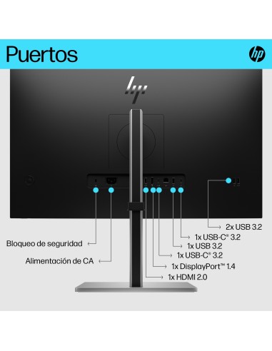 E-Series E27k G5 pantalla para PC 68,6 cm (27") 3840 x 2160 Pixeles 4K Ultra HD Negro, Plata