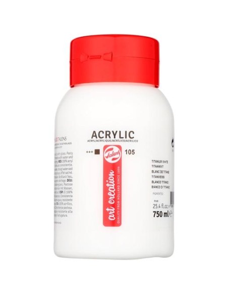 TALENS ART CREATION PINTURA BOTE 750ML ACRÍLICO BLANCO DE TITANIO