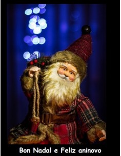 Postal Bon Nadal Papa Noel