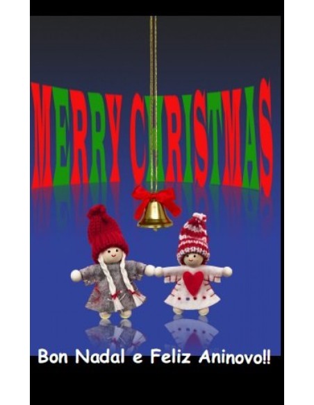 Postal Bon Nadal Merry Christmas