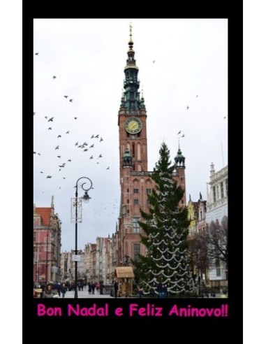 Postal Bon Nadal Cidade en Nadal