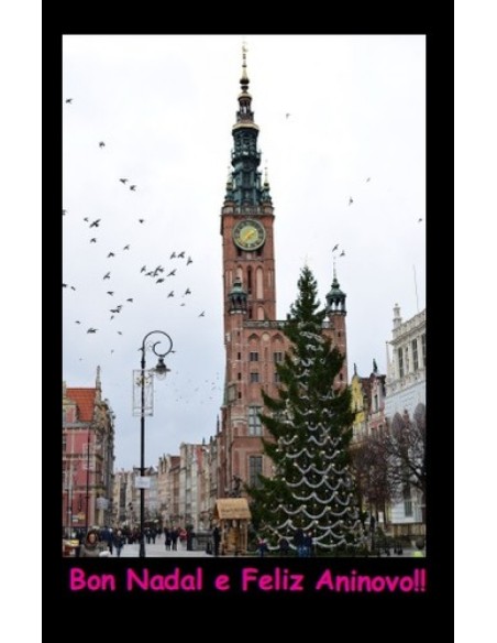 Postal Bon Nadal Cidade en Nadal