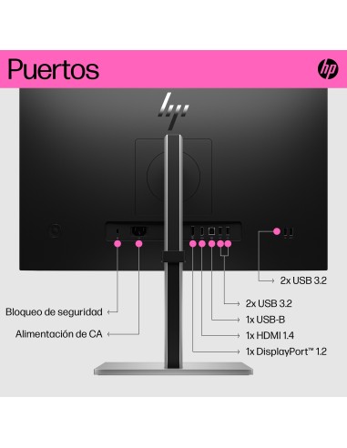 E24t G5 pantalla para PC 60,5 cm (23.8") 1920 x 1080 Pixeles Full HD LED Pantalla táctil Negro