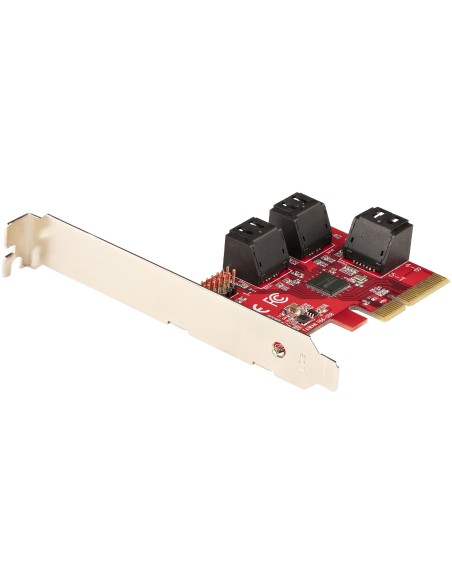 Tarjeta PCIe SATA - Tarjeta Controladora PCI Express de 6 Puertos SATA - 6Gbps - con Bracket de Perfil Bajo - con Conectores SA