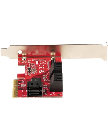 Tarjeta PCIe SATA - Tarjeta Controladora PCI Express de 6 Puertos SATA - 6Gbps - con Bracket de Perfil Bajo - con Conectores SA