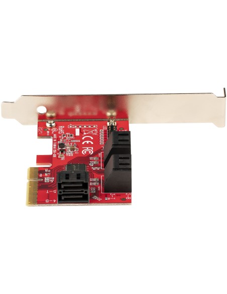 Tarjeta PCIe SATA - Tarjeta Controladora PCI Express de 6 Puertos SATA - 6Gbps - con Bracket de Perfil Bajo - con Conectores SA