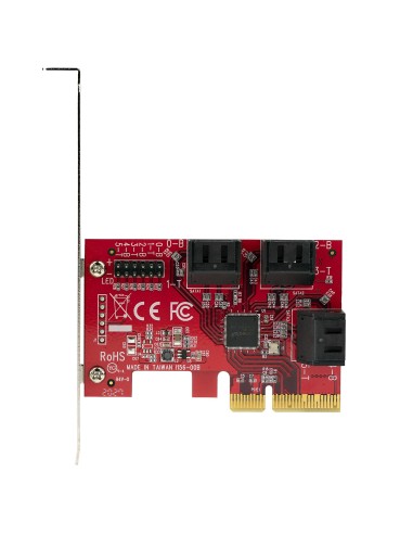 Tarjeta PCIe SATA - Tarjeta Controladora PCI Express de 6 Puertos SATA - 6Gbps - con Bracket de Perfil Bajo - con Conectores SA