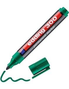 c 10 rotulador edding 300 verde marcador permanente