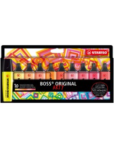 BOSS ORIGINAL marcador 10 pieza(s) Punta de cincel Multicolor