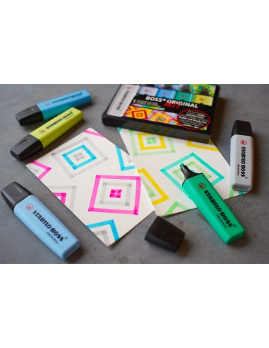 BOSS ORIGINAL marcador 10 pieza(s) Punta de cincel Multicolor