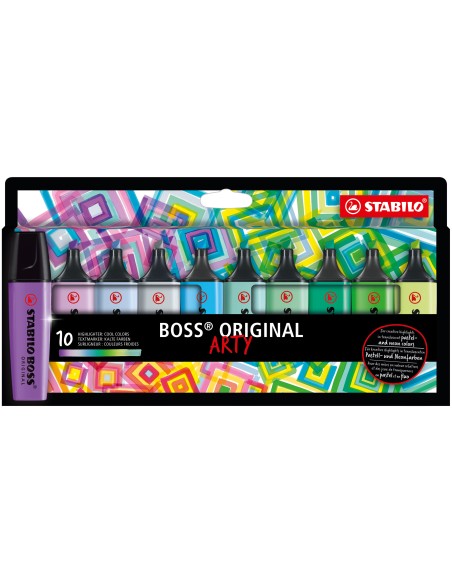 BOSS ORIGINAL marcador 10 pieza(s) Punta de cincel Multicolor