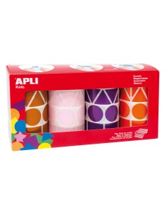 11913 etiqueta autoadhesiva Permanente Marrón, Lila, Naranja, Rosa