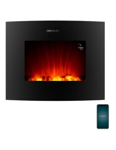 ReadyWarm 2650 Curved Flames Connected Interior Chimenea eléctrica de pared Eléctrico Negro