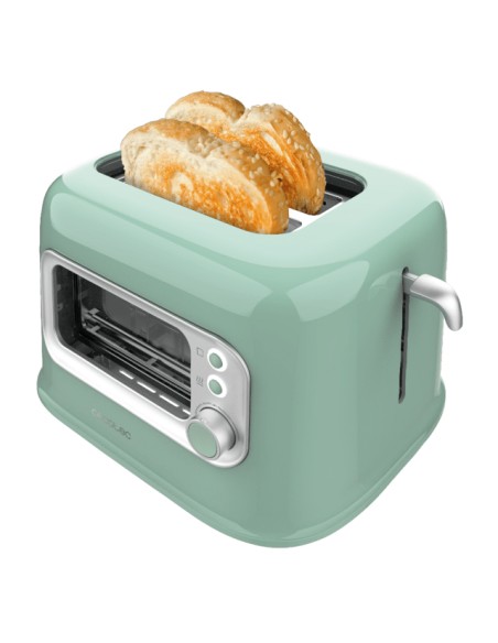 RetroVision Green 5 2 rebanada(s) 700 W Verde claro, Acero inoxidable