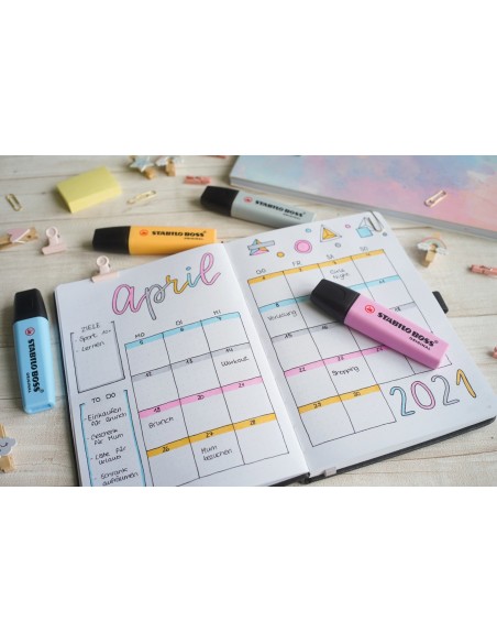 Boss Original Pastel marcador 1 pieza(s) Punta de cincel Amarillo