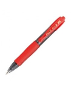 C 12 BOLIGRAFO PILOT G 2 PIXIE ROJO PUNTA 07MM