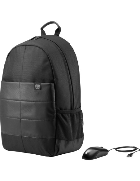 Mochila clásica y ratón de de 39,62 cm (15,6 pulg.)