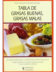 Tabla de grasas buenas grasas malas