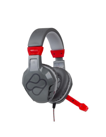 Samus Auriculares Alámbrico Diadema Juego Negro, Gris, Rojo