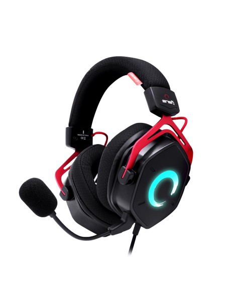 Enso Auriculares Alámbrico Diadema Juego Negro, Rojo
