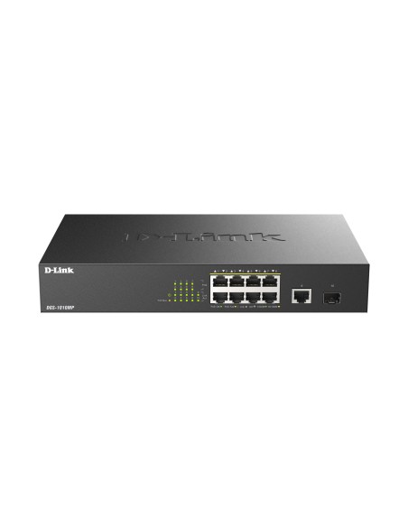 DGS-1010MP/E switch No administrado L2 Gigabit Ethernet (10/100/1000) Energía sobre Ethernet (PoE) 1U Negro