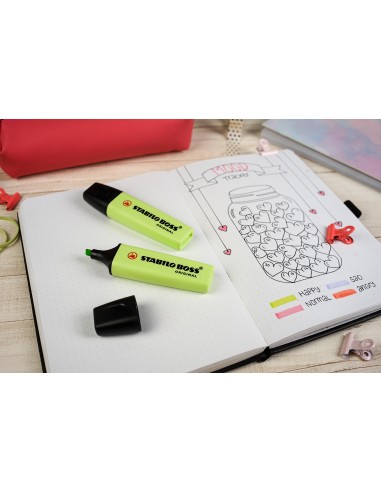 Boss Original Pastel marcador 4 pieza(s) Punta de cincel Multicolor