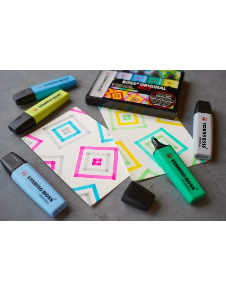 BOSS ORIGINAL marcador 5 pieza(s) Punta de cincel Multicolor